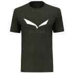 Ορειβατικά μπλουζάκια Salewa Solidlogo Dri-Rel dark olive