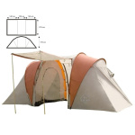 Οικογενειακές σκηνές camping 4 ατόμων Zajo Family 4 - Image 2